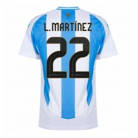 Argentina Lautaro Martinez #22 Hjemmedrakt Copa America 2024 Kortermet